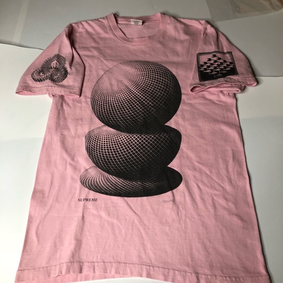 Supreme Other - Supreme M.C. Escher Mens Medium T-Shirt Pink Tee